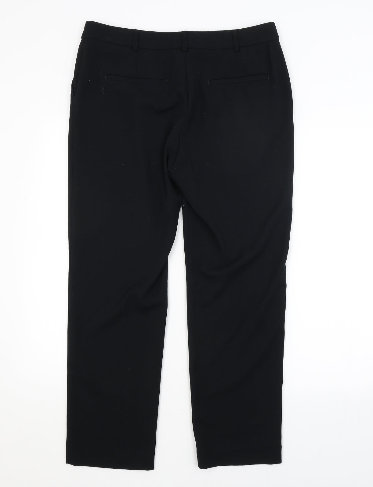Womens UK Size 12 M&S Regular Fit  Black Trousers