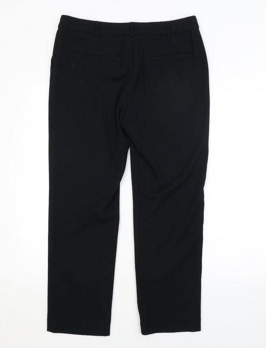 Womens UK Size 12 M&S Regular Fit  Black Trousers