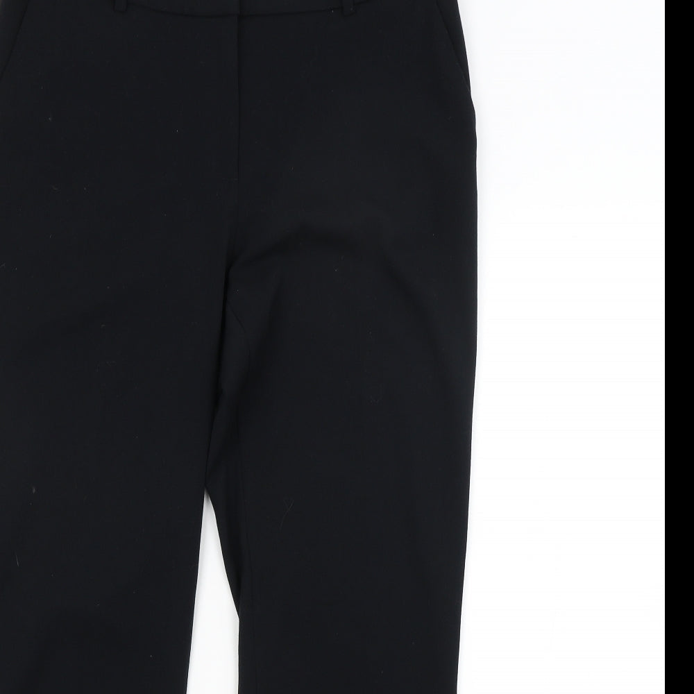 Womens UK Size 12 M&S Regular Fit  Black Trousers