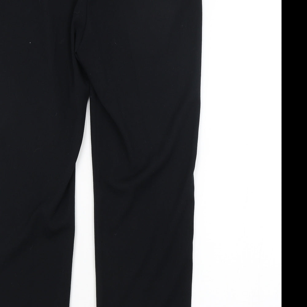 Womens UK Size 12 M&S Regular Fit  Black Trousers