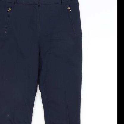 Womens UK Size 12 Papaya Regular Fit  Blue Trousers