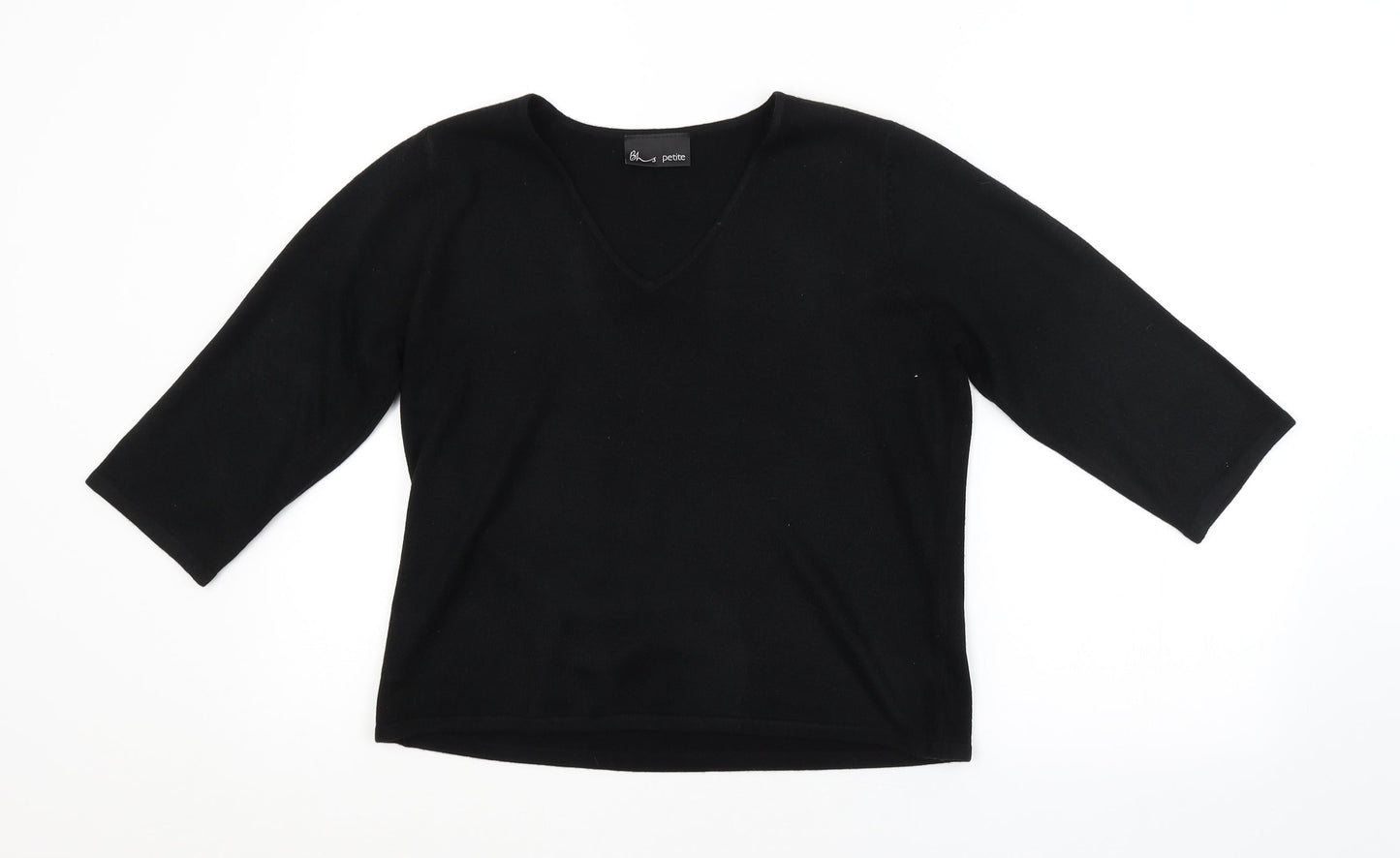 Womens UK Size 14 BHS Black Pullover Jumper