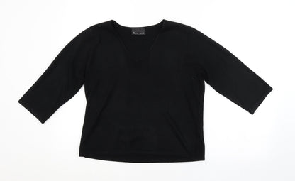 Womens UK Size 14 BHS Black Pullover Jumper