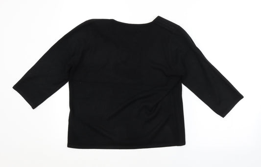 Womens UK Size 14 BHS Black Pullover Jumper