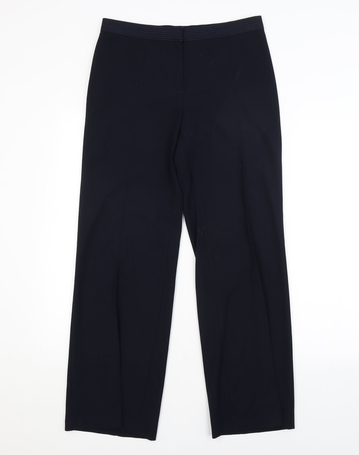 Womens UK Size 10 M&S Regular Fit  Blue Trousers