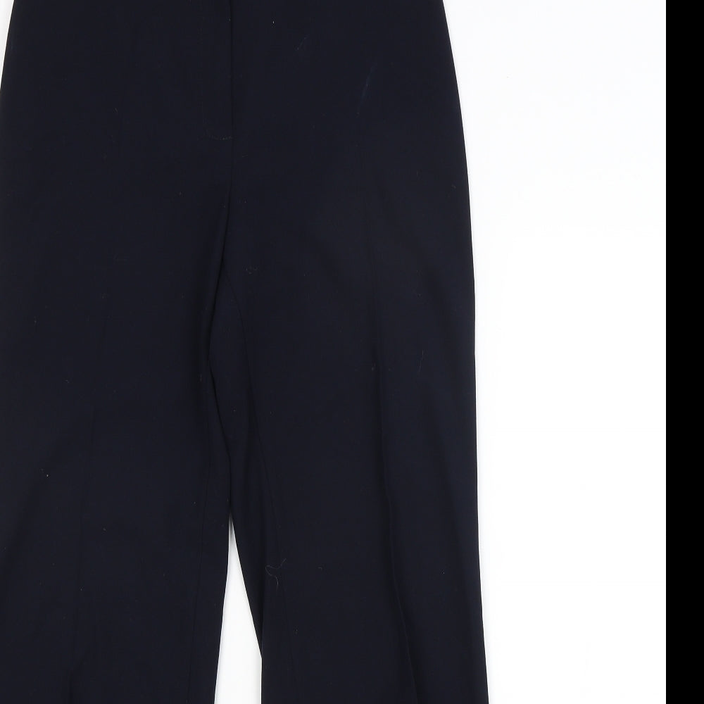 Womens UK Size 10 M&S Regular Fit  Blue Trousers