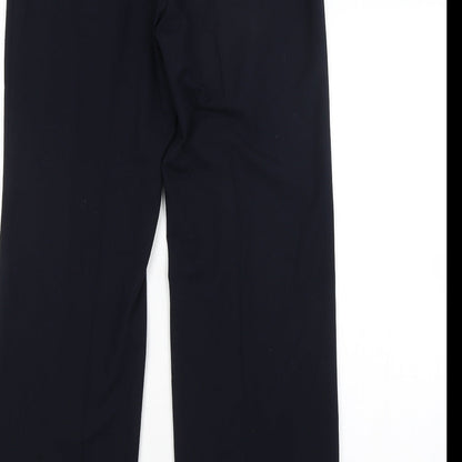 Womens UK Size 10 M&S Regular Fit  Blue Trousers