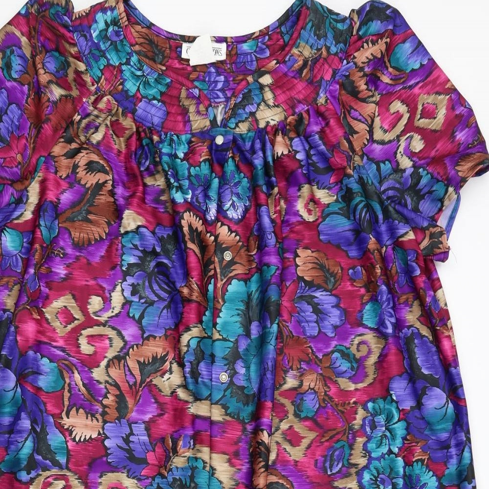 Womens UK Size  Preworn Multicoloured Basic Button-Up