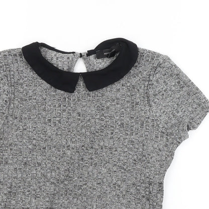 Womens UK Size 8 Atmosphere Grey Pullover Jumper