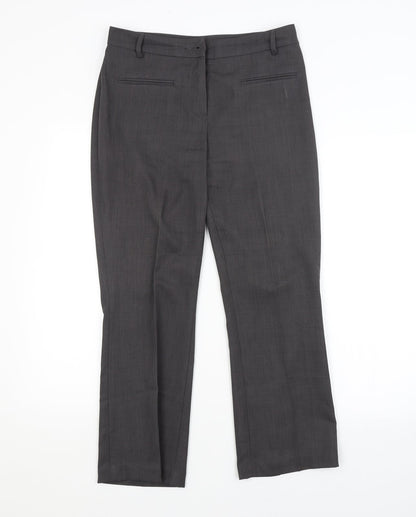 TU Womens Grey   Trousers  Size 10 L25 in
