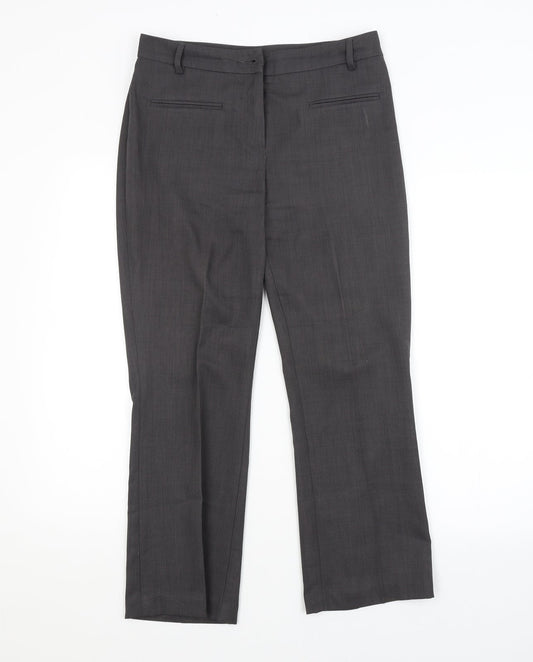 TU Womens Grey   Trousers  Size 10 L25 in
