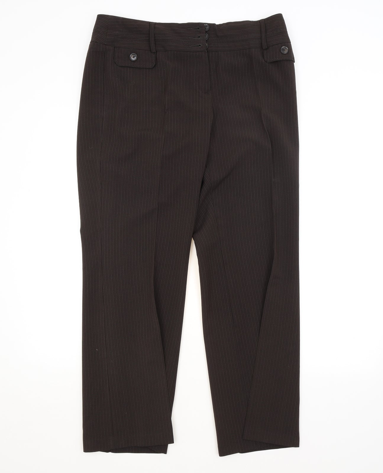 Womens UK Size  Preworn Regular Fit  Brown Trousers