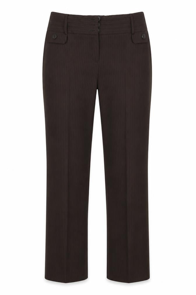 Womens UK Size  Preworn Regular Fit  Brown Trousers