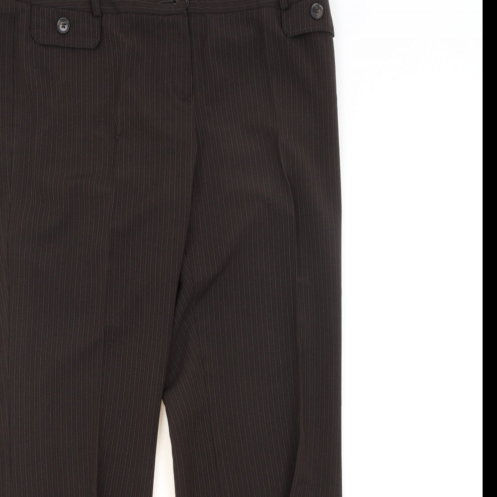 Womens UK Size  Preworn Regular Fit  Brown Trousers
