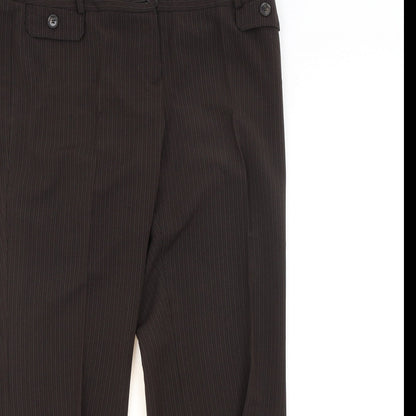 Womens UK Size  Preworn Regular Fit  Brown Trousers