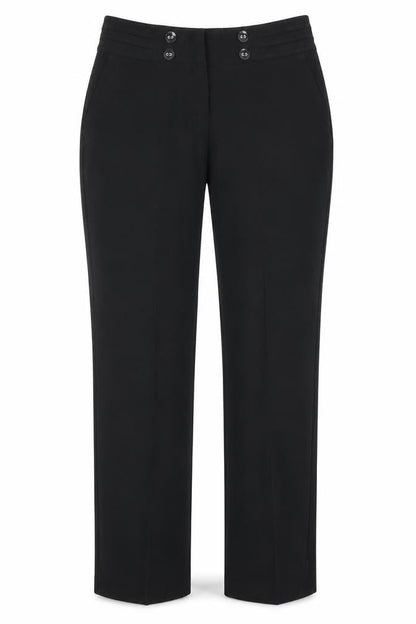 Womens UK Size 10 BHS Regular Fit  Black Trousers