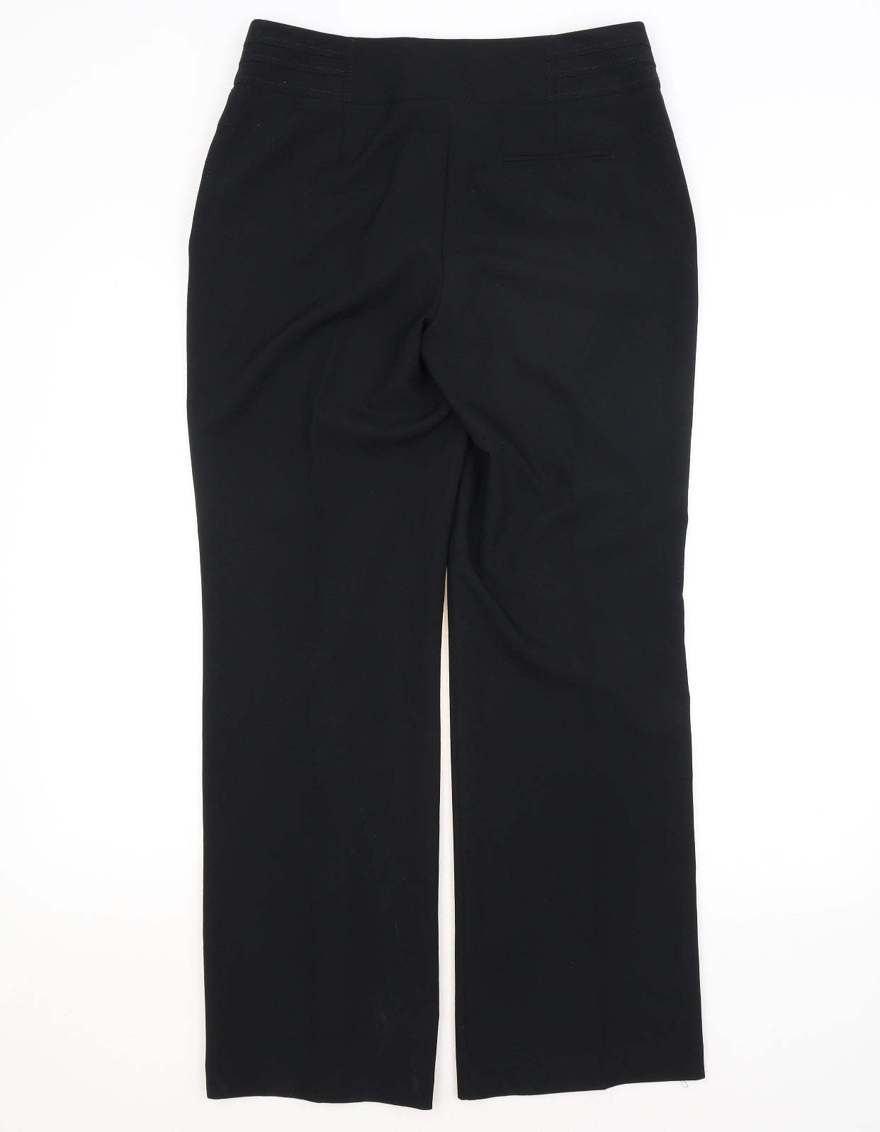 Womens UK Size 10 BHS Regular Fit  Black Trousers