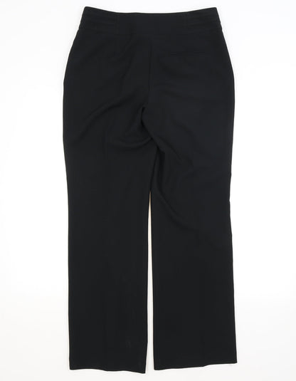 Womens UK Size 10 BHS Regular Fit  Black Trousers