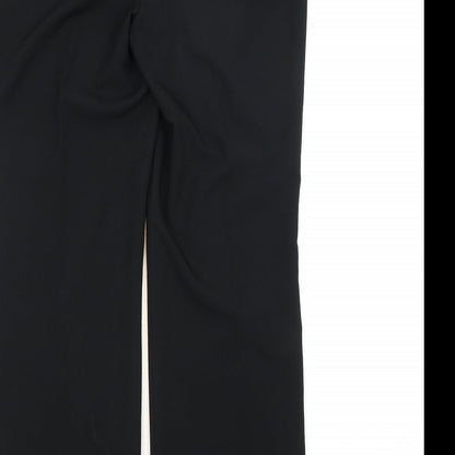 Womens UK Size 10 BHS Regular Fit  Black Trousers