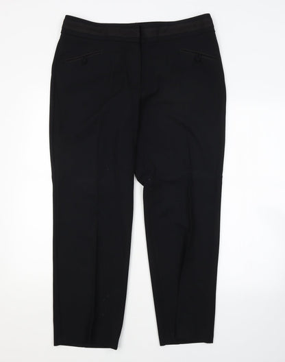 Womens UK Size  Preworn Regular Fit  Black Trousers