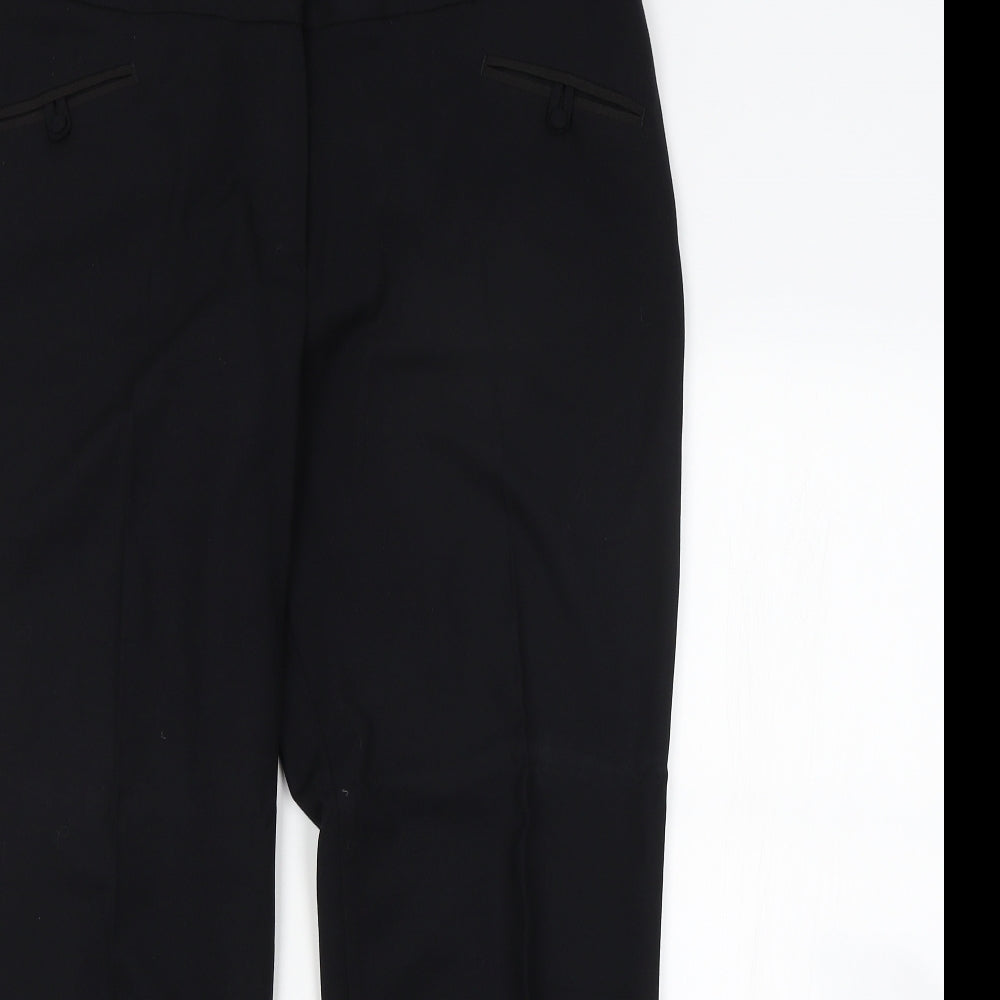 Womens UK Size  Preworn Regular Fit  Black Trousers