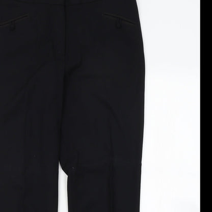 Womens UK Size  Preworn Regular Fit  Black Trousers