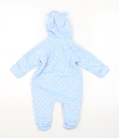 George Baby Blue Spotted  Coverall One-Piece Size 0-3 Months