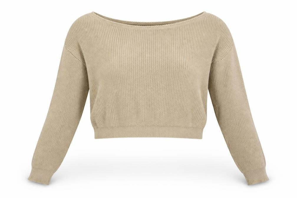Womens UK Size L PRETTYLITTLETHING Brown Pullover Jumper