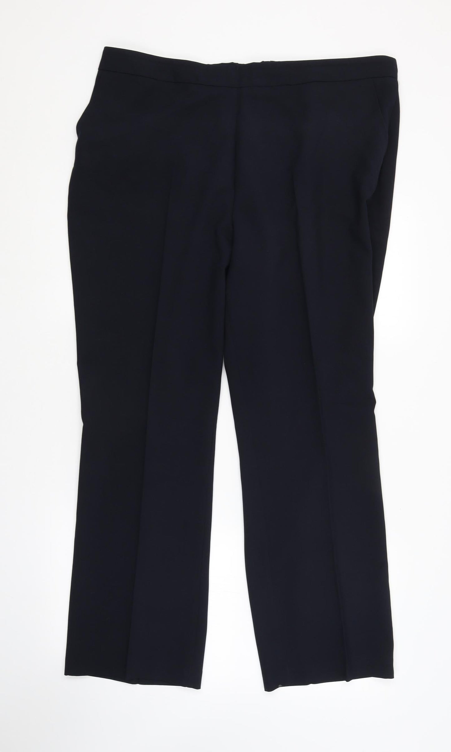 Womens UK Size 18 Preworn Regular Fit  Blue Trousers