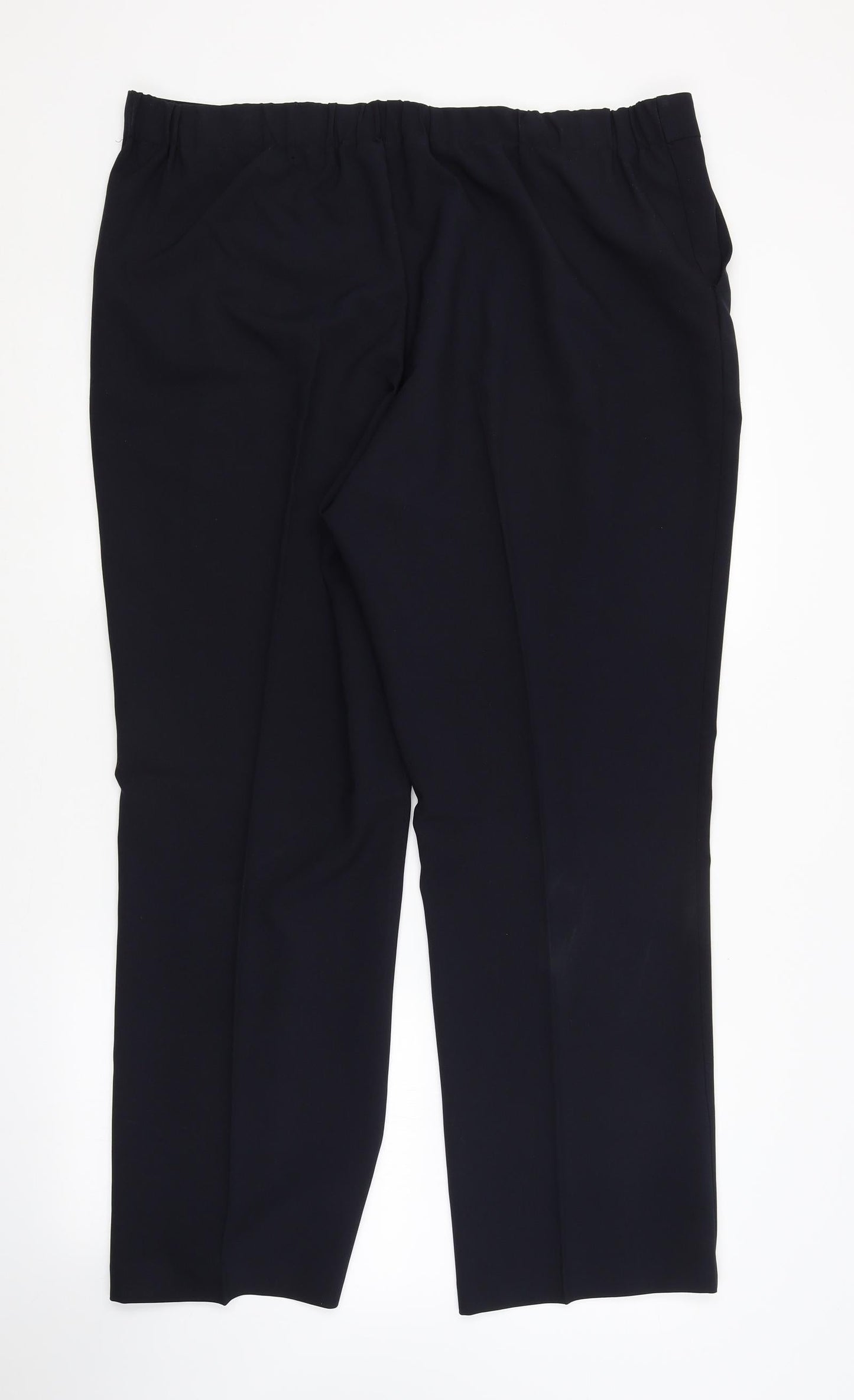 Womens UK Size 18 Preworn Regular Fit  Blue Trousers