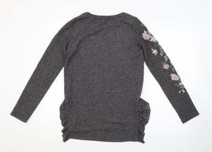 Womens UK Size 6 NEXT Grey Pullover Jumper