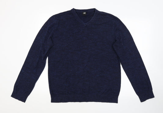 H&M Mens Blue   Pullover Jumper Size L