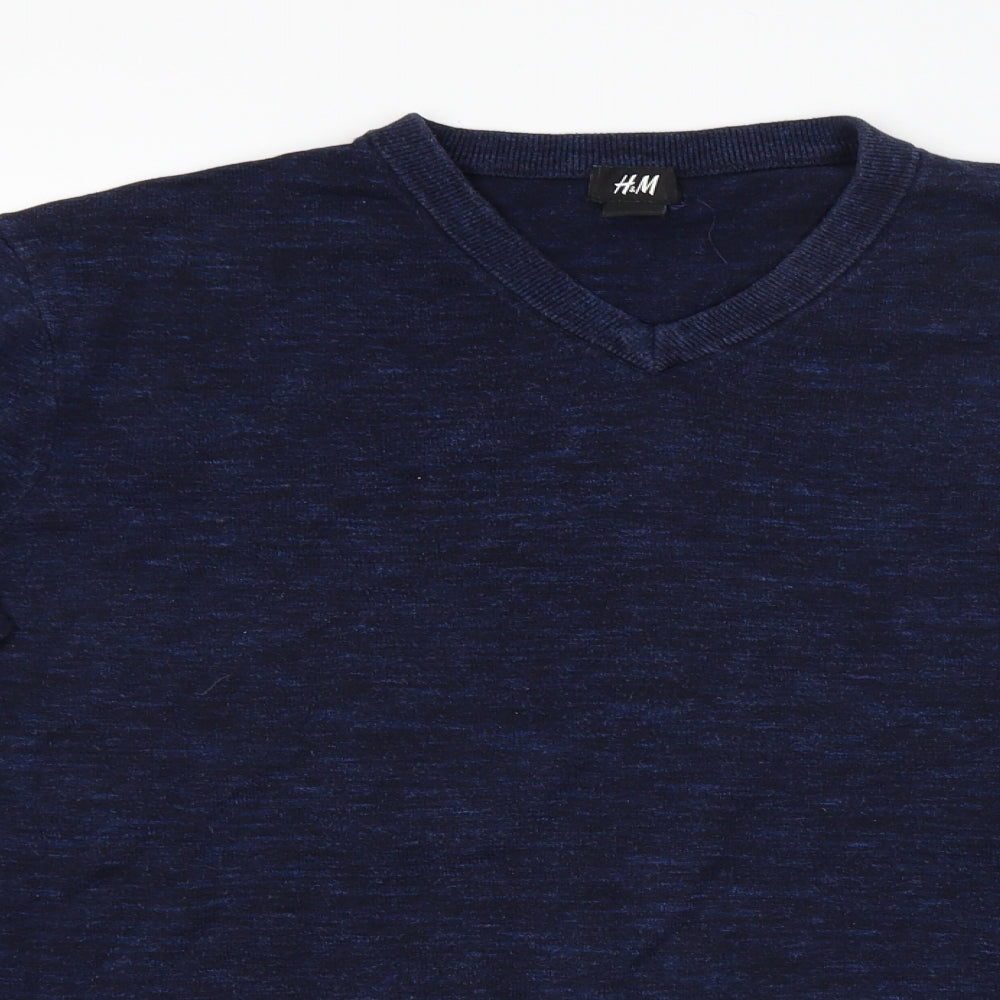H&M Mens Blue   Pullover Jumper Size L