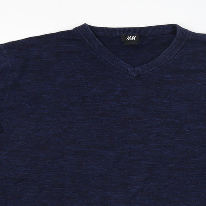 H&M Mens Blue   Pullover Jumper Size L