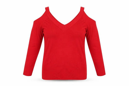 Womens UK Size 14 Preworn Red Pullover Jumper