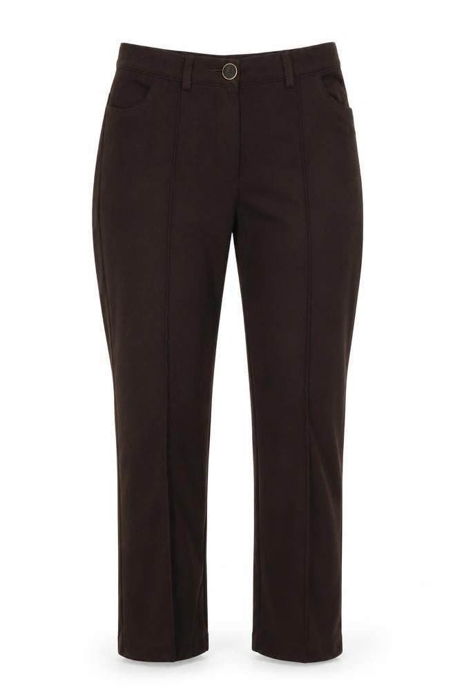 Womens UK Size 10 M&S Regular Fit  Brown Trousers