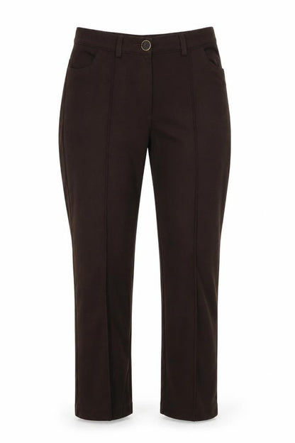 Womens UK Size 10 M&S Regular Fit  Brown Trousers