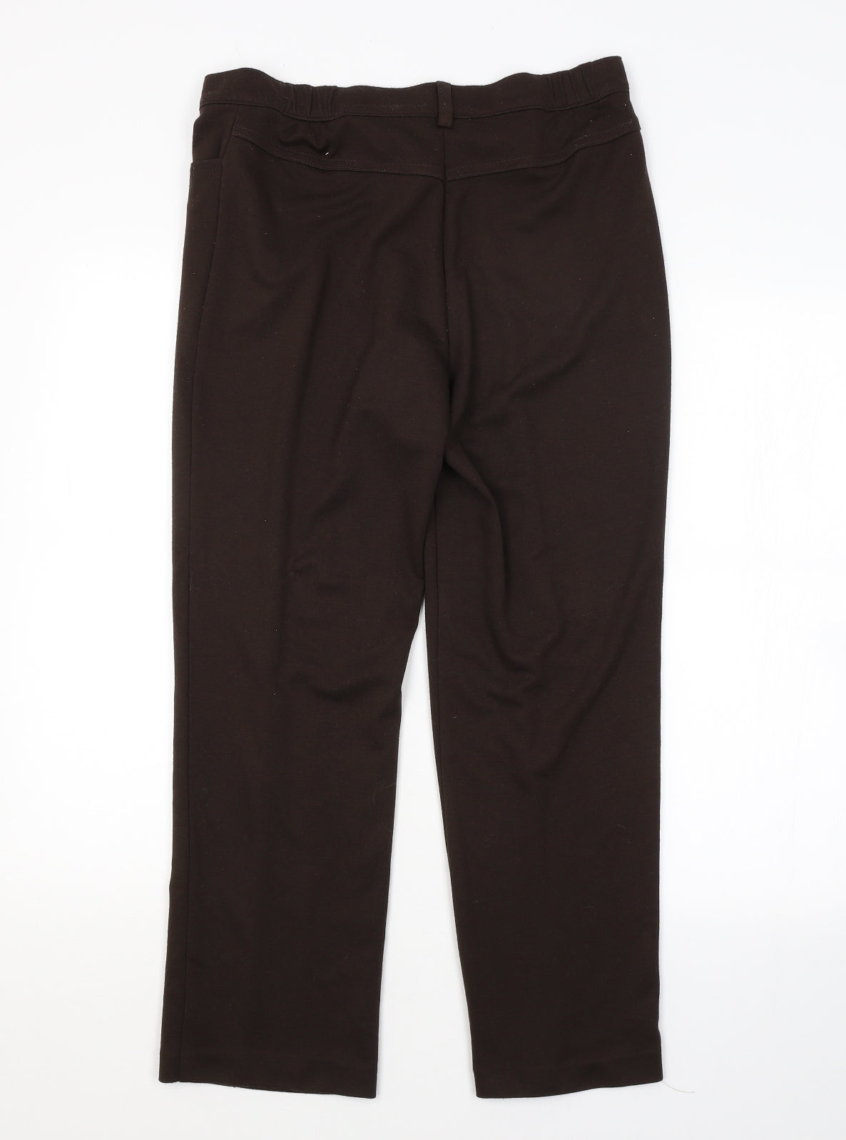 Womens UK Size 10 M&S Regular Fit  Brown Trousers