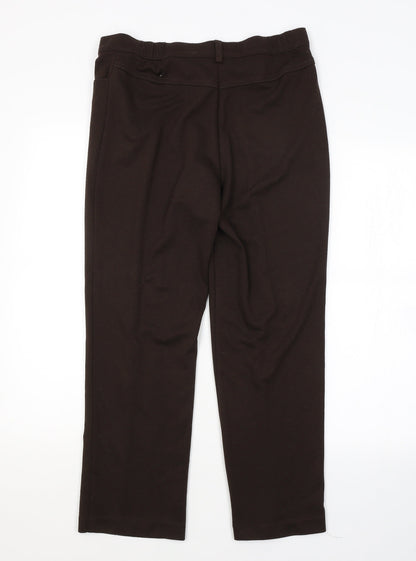 Womens UK Size 10 M&S Regular Fit  Brown Trousers