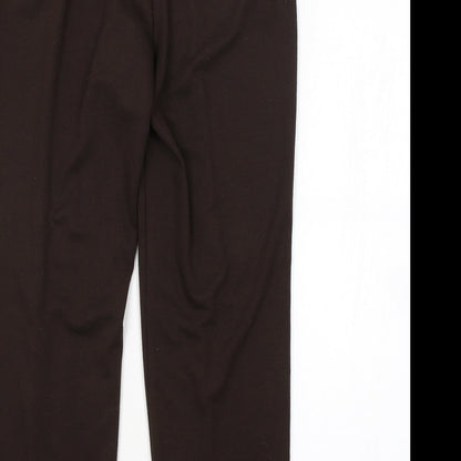 Womens UK Size 10 M&S Regular Fit  Brown Trousers