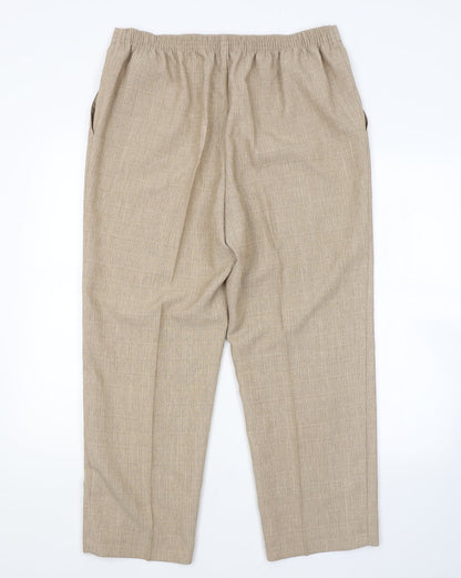 Womens UK Size 18 M&S Regular Fit  Brown Trousers