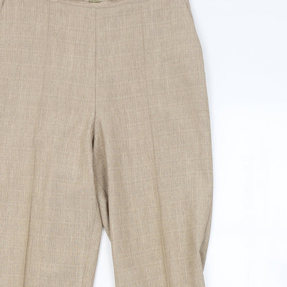 Womens UK Size 18 M&S Regular Fit  Brown Trousers