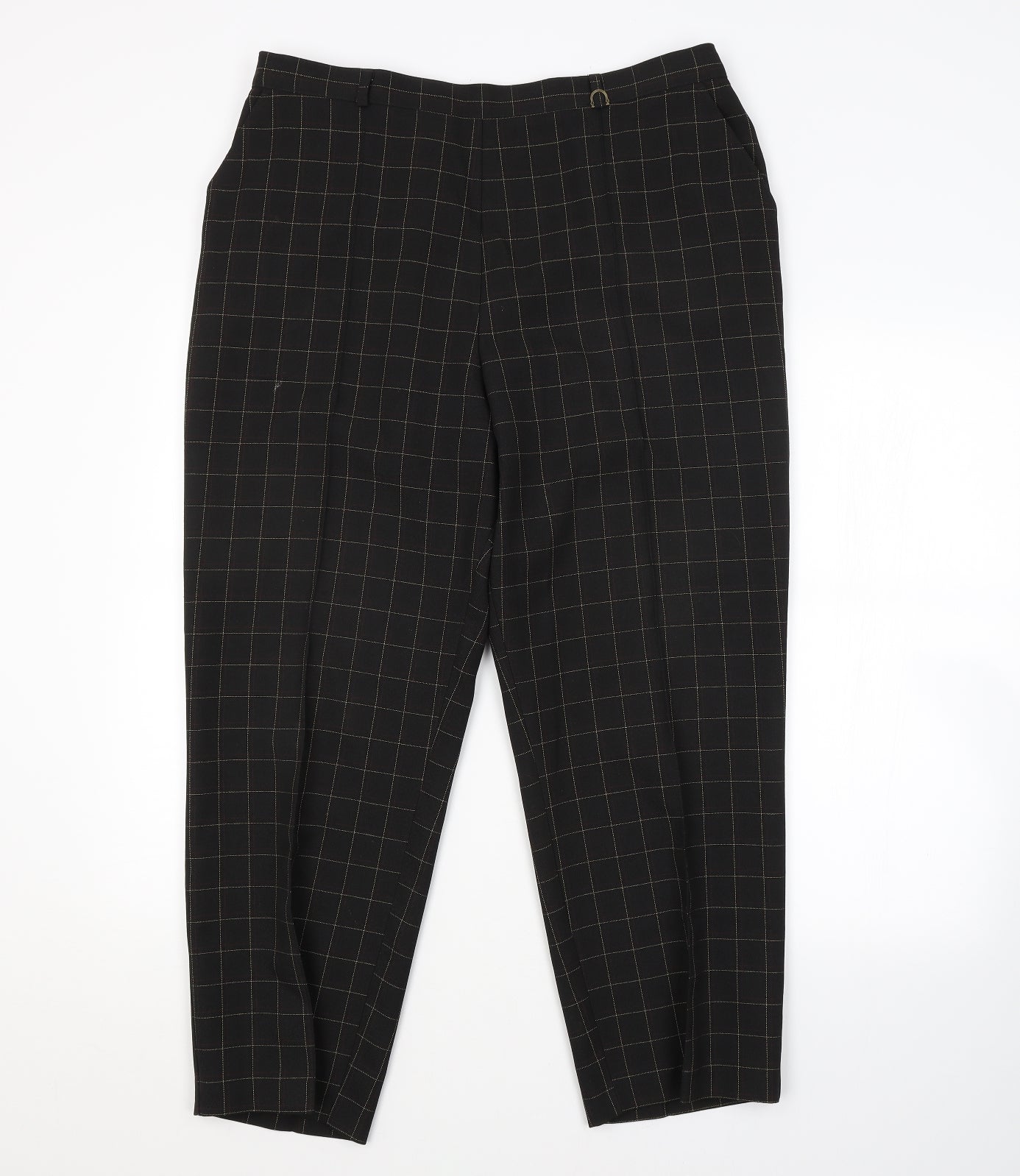 Womens UK Size 18 M&S Regular Fit  Brown Trousers