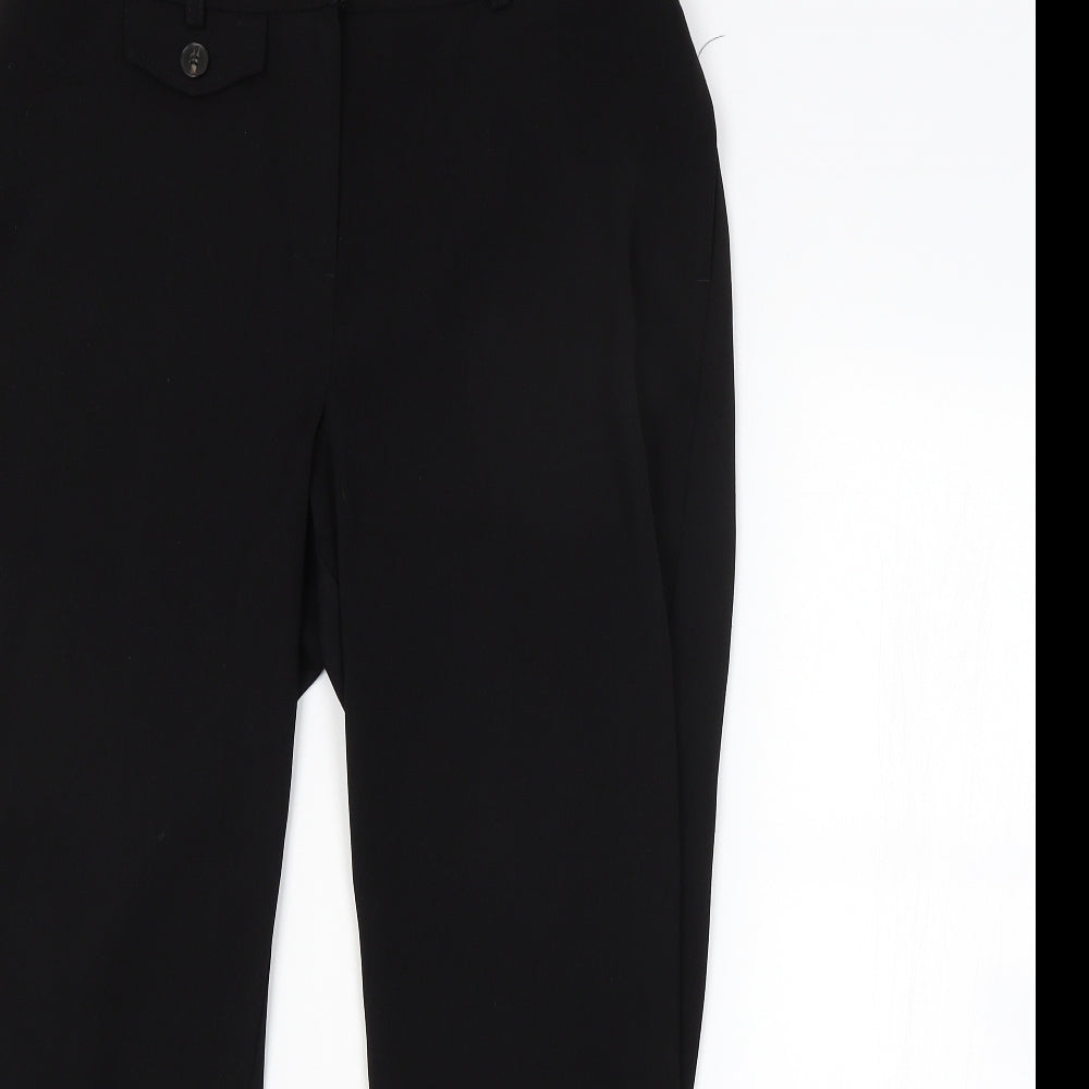 Womens UK Size 12 Dorothy Perkins Regular Fit  Black Trousers