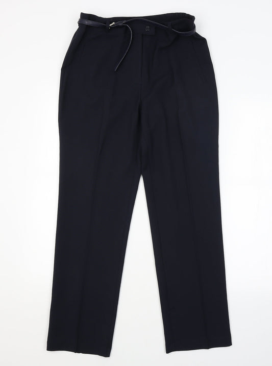 Womens UK Size 12 ELLIE LOUISE Regular Fit  Blue Trousers
