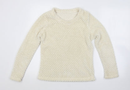 George Womens Beige Argyle/Diamond  Pullover Jumper Size 8