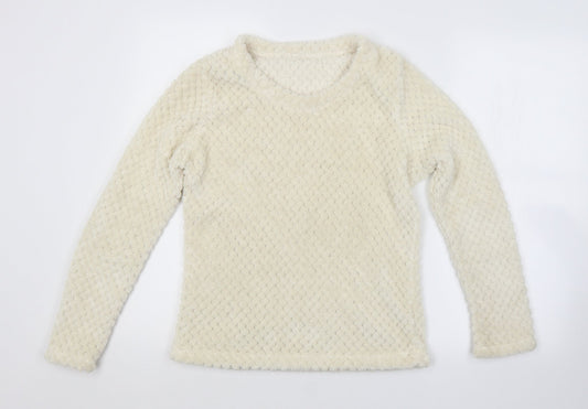 George Womens Beige Argyle/Diamond  Pullover Jumper Size 8