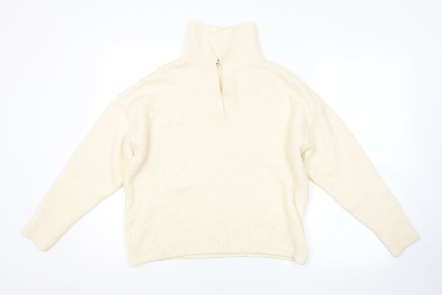 George Womens White   Pullover Jumper Size L