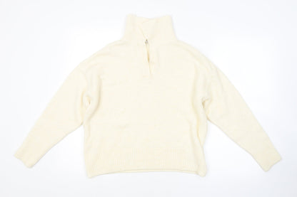 George Womens White   Pullover Jumper Size L