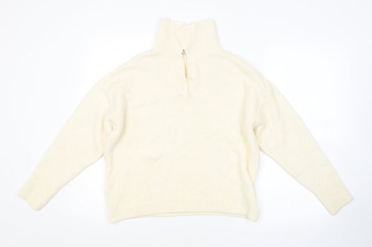 George Womens White   Pullover Jumper Size L